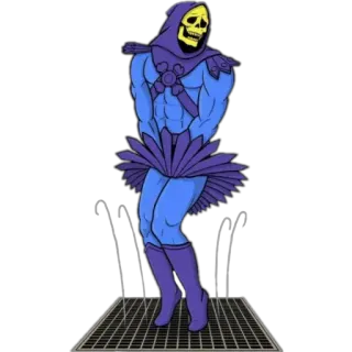 🙂 dc9523fa Skeletor skeletor, tanzen, lustig, cartoon telegram sticker