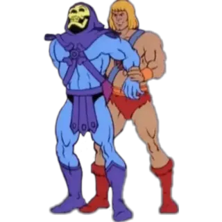 🙂 dd822455 Skeletor Masters of the Universe Cartoon, 80er, He-Man, Skeletor, Bösewicht, Held telegram sticker