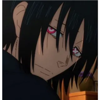 🙂 c27769de Anime, Manga, Karakter, Rambut Hitam, Mata Merah whatsapp sticker
