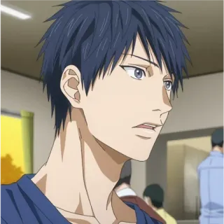 😥 03b9586a Anime, Mâle, Portrait, Personnage, Cheveux noirs whatsapp sticker