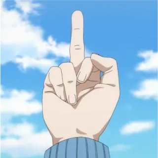 💢 4f03c4b0 doigt d'honneur, geste, offensant, main whatsapp sticker