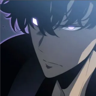 🙂 f203d4f6 Sung Jin-Woo Solo Leveling Аниме, Манхва, Главный герой, Сильный, Фэнтези, Сон Джин-Ву telegram sticker