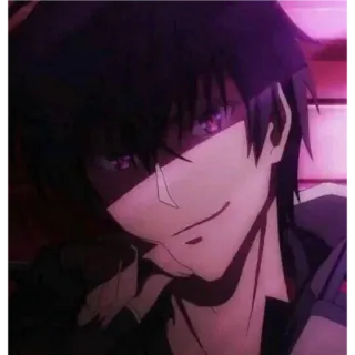 🌠 d5a30c06 Anime, Manga, Mroczny, Postać, Portret whatsapp sticker