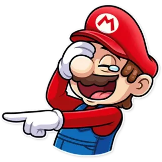 😂 b5d08de8 Mario videospiel, nintendo, cartoon, lustig telegram sticker