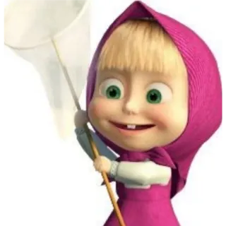 🌃 0054d06d Masha Masha and the Bear Masha, Masha and the Bear, cartoon, girl, entertainment whatsapp sticker