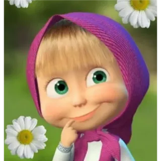 🌃 547a54a9 Masha Masha and the Bear cartoon, character, child, masha and the bear, girl whatsapp sticker