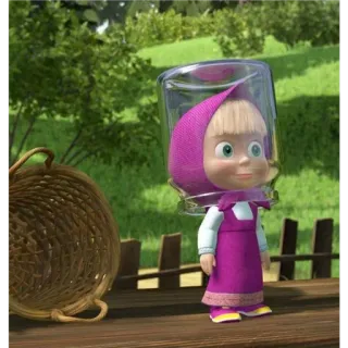 🗿 62a2a2e0 Masha Masha and the Bear cartoon, masha and the bear, character whatsapp sticker