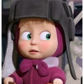 🌃 d7c9360f Masha Masha and the Bear cartoon, character, child, animation whatsapp sticker