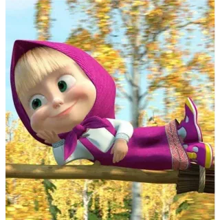🌃 d7f73f9d Masha Masha and the Bear cartoon, animation, character, masha, children's, cute whatsapp sticker