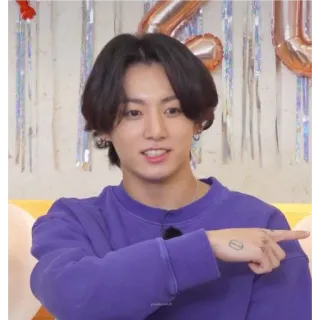 🙂 095e5ce6 Jeon Jungkook kpop, bts, จองกุก, นักร้อง, ศิลปิน, รอยสัก whatsapp sticker