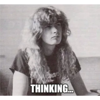 🙂 14f67dc4 THINKING... denken, nadenkend, peinzend, contemplerend telegram sticker