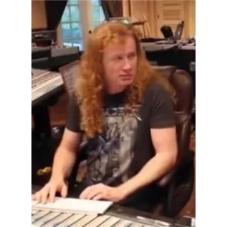👀 73a1b2a9 Dave Mustaine muziek, muzikant, metal, Megadeth, gitarist telegram sticker