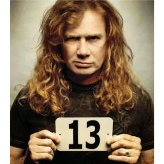 Dave Mustaine 2 telegram stickers