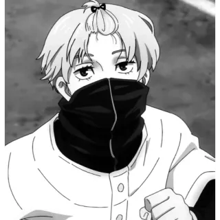 🌿 1fd832c9 อนิเมะ, ตัวละคร, ขาวดำ, มังงะ telegram sticker