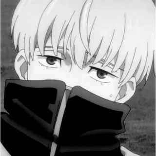 🌿 5c575d77 อนิเมะ, มังงะ, ขาวดำ, เด็กผู้ชาย, ตัวละคร, ภาพเหมือน telegram sticker