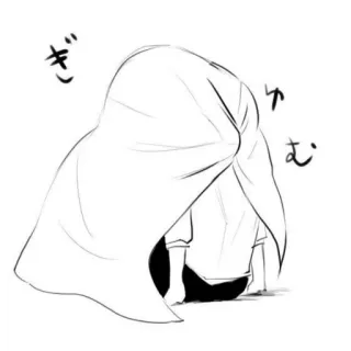 🌱 89f614c4 ぎむ อนิเมะ, มังงะ, เศร้า, ภาพวาด, ภาพประกอบ telegram sticker