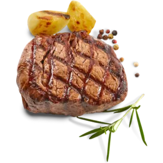 😁 5b18094b สเต็ก, เนื้อ, ย่าง, อาหาร, โรสแมรี่ telegram sticker