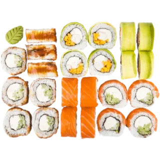 😗 b9664051 ซูชิ, โรล, อาหาร, ญี่ปุ่น, อาหารญี่ปุ่น, อาหารทะเล telegram sticker