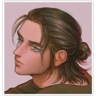 Eren Yeager SNK whatsapp stickers