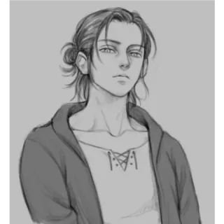 Eren Yeager SNK telegram stickers