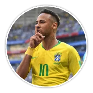 😶 68a6a342 Neymar Neymar, soccer, athlete, football, Brazil, sports telegram sticker