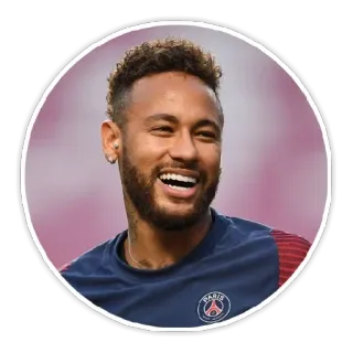😂 9f8d9c2a Neymar Neymar, soccer, football, athlete, Paris Saint-Germain, PSG telegram sticker