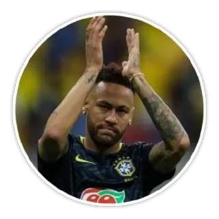 👏 a9d2c7db Neymar Neymar, soccer, athlete, Brazil, football telegram sticker