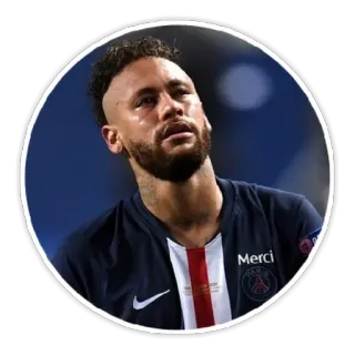 😢 b7ae740f Neymar Merci Neymar, soccer, PSG, football, athlete, player telegram sticker