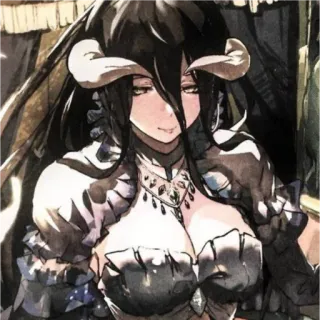 📍 75284886 Albedo Overlord Anime, Dämon, Sukkubus, Fantasy whatsapp sticker