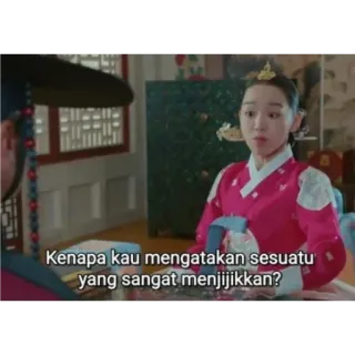 😨 2e39f09e Kenapa kau mengatakan sesuatu yang sangat menjijikkan? drame, reine, historique, drama coréen telegram sticker