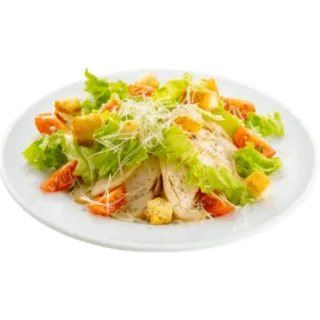 🙂 24492d05 food, salad, chicken, vegetables, tomato, lettuce telegram sticker