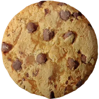 👲 50952621 cookie, chocolate chip, dessert, food, sweet telegram sticker