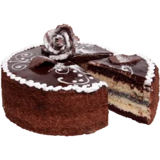 😳 8bf96f2c cake, dessert, chocolate, food, sweet, rose telegram sticker