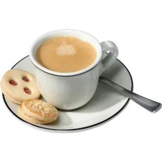 😷 bf6a131c tea, cup, biscuits, drink, food telegram sticker