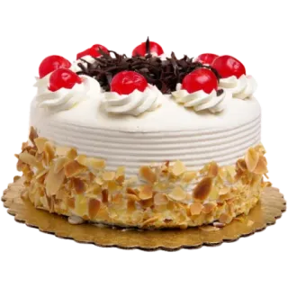 😗 d3fdbcab cake, dessert, cherry, sweet, food telegram sticker