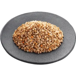 🙂 e0d06bab buckwheat, kasha, food, grain, plate, healthy telegram sticker
