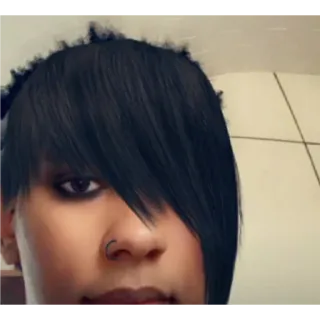 👧 401157ad retrato, emo, pessoa, cabelo, rosto telegram sticker