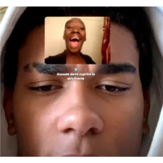 😢 d663fed5 Scusate devo coprire la mia fronte telegram sticker