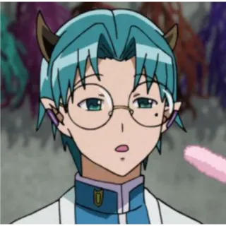 💚 61ac72d1 Аниме, Манга, Персонаж, Рога, Очки whatsapp sticker