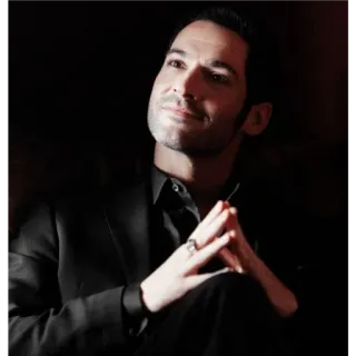 🙂 73412e72 Lucifer Lucifer Morningstar, Tom Ellis, TV serie, Duivel, knap, pak telegram sticker