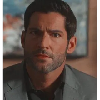 🙂 861cc87d Lucifer Morningstar Lucifer man, portret, duivel, knap, lucifer, Lucifer Morningstar, tv serie telegram sticker