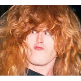 😯 8e639d2e Dave Mustaine musicien, metal, guitariste, chanteur, Megadeth telegram sticker