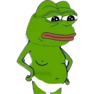 😠 4a4bf237 Pepe the Frog grenouille, mème, triste, internet, personnage whatsapp sticker