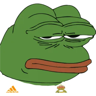 😒 689b54f1 Pepe the Frog grenouille, mème, internet, triste, pleurs whatsapp sticker
