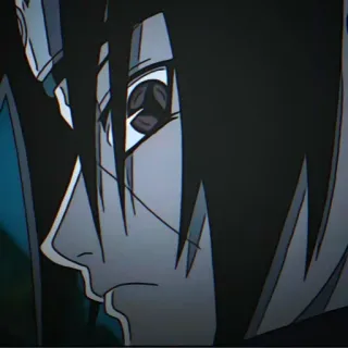 😠 b0e258d8 Itachi Uchiha Naruto аниме, наруто, итачи, учиха, мангекё шаринган telegram sticker