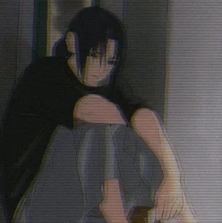 🎼 de1818ef Anime, Personaje, Triste, Solitario, Emo, Chico whatsapp sticker