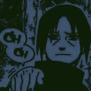 🥀 98da8ca9 Oh oh anime, manga, comic, speech bubble whatsapp sticker