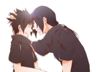 ❤ a58b5dd2 Itachi Naruto anime, irmãos, afeição, sasuke, uchiha whatsapp sticker