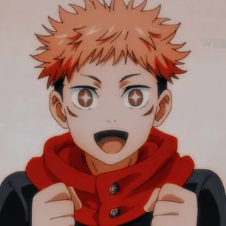 ☺️ cb6dd698 Yuji Itadori Jujutsu Kaisen 动漫, 漫画, 角色, 微笑, 咒术回战, 虎杖悠仁 telegram sticker