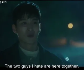 🤢 7924ec34 The two guys I hate are here together. thù hận, đàn ông, đối thoại, cảnh, kịch telegram sticker